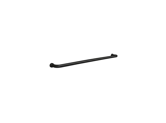 18 inch Recessed Finger Pull Towel Bar, Matte Black
