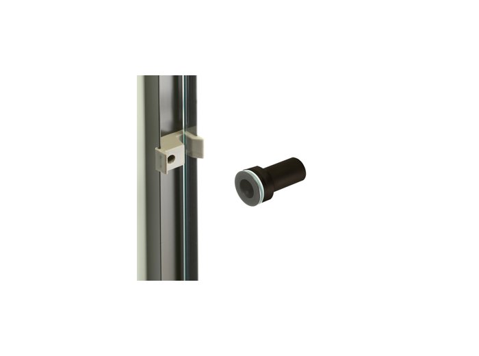 Recessed Knob, Anodized Oil Rubbed Bronze