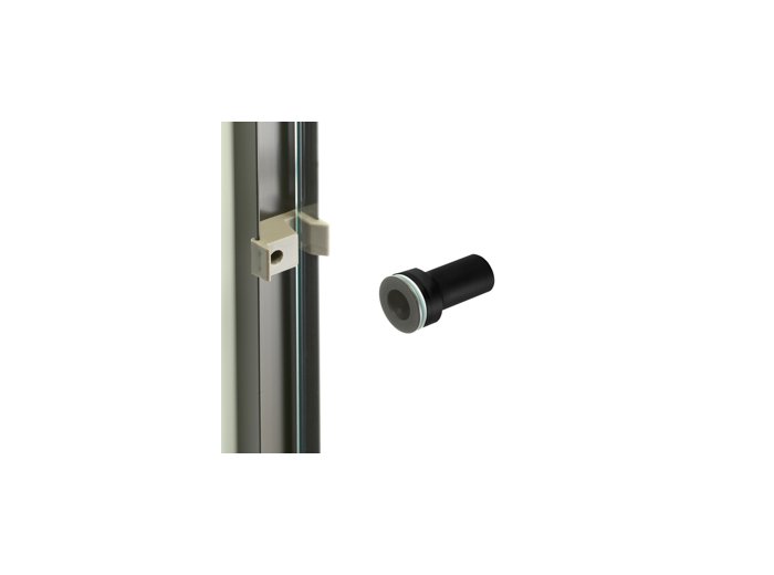 Recessed Knob, Matte Black