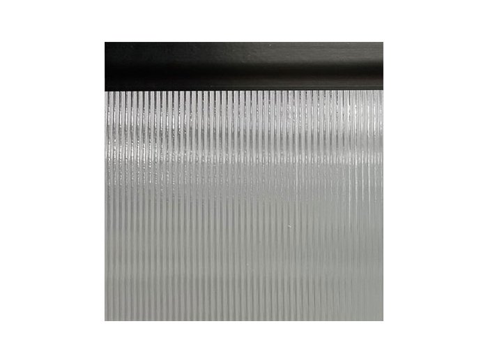 Shower Panel Replacement 30 X 74 1/4 In Corrugated Glass, Matte Black