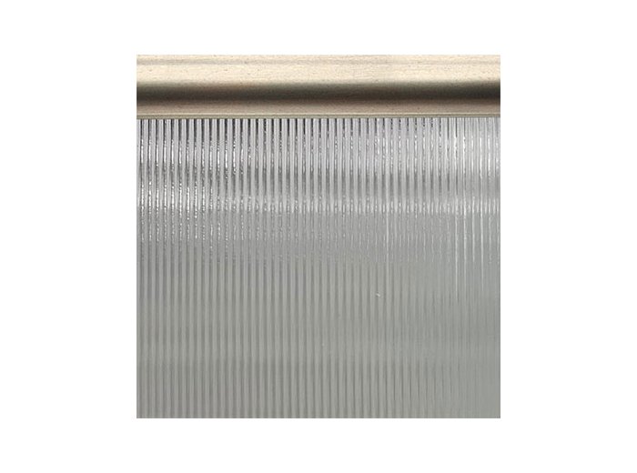 Shower Panel Replacement 30 X 74 1/4 In Corrugated Glass, Brushed Nickel