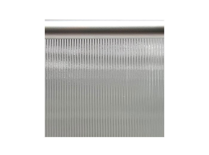 Shower Panel Replacement 30 X 74 1/4 In Corrugated Glass, Chrome