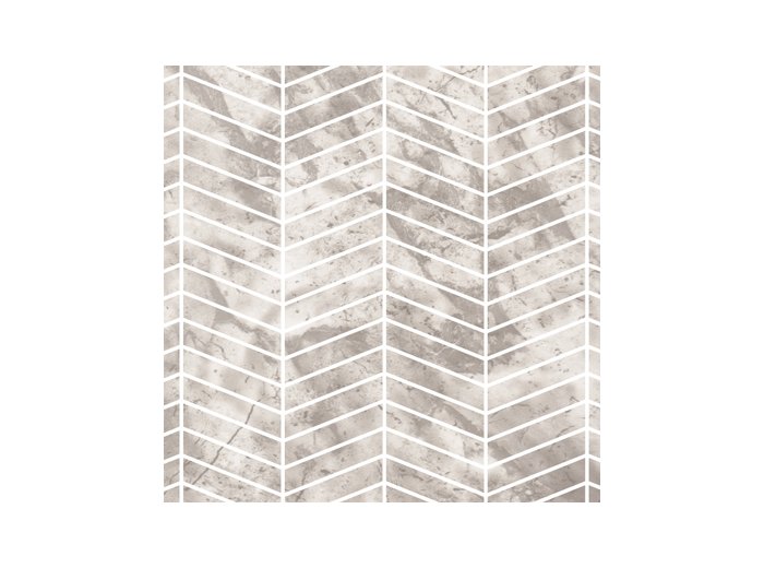 Imp/Chevron 65X98.5 W/ 3 Special Bends Arctic Ice