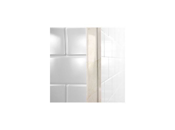 1-1/8 Inch Outside Corner Trim Silver White Marble