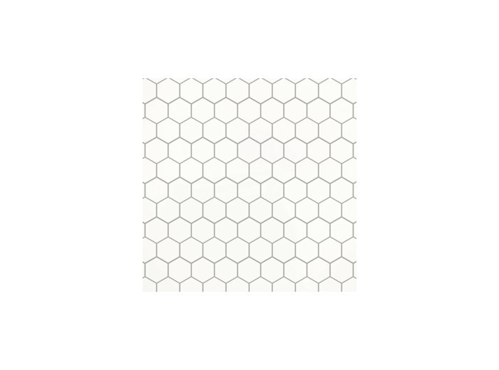 Deco Trim Hexagon W/ 1 Special Bend Matte White Grayline