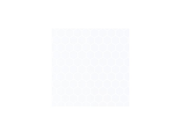 Deco Trim Hexagon W/ 4 Special Bends White