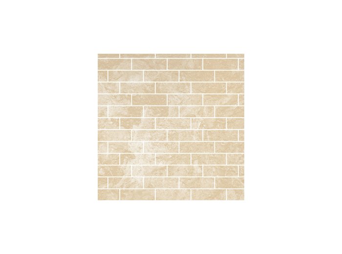 Deco Trim Subway White Travertine