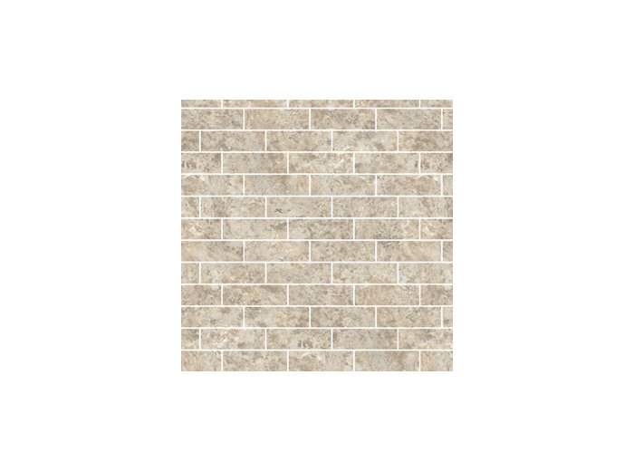 Deco Trim Subway W/ 2 Special Bends Bianco Travertine