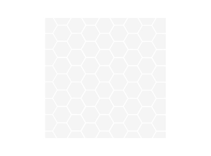 Imp/Hexagonal 40X103 W/ 2 Special Bends Matte White