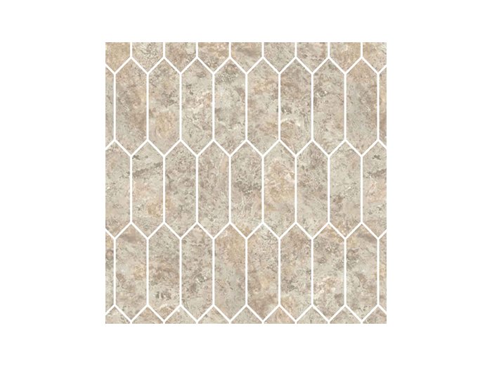 Imp/Picket 40X98.5 W/ 2 Special Bends Bianco Travertine
