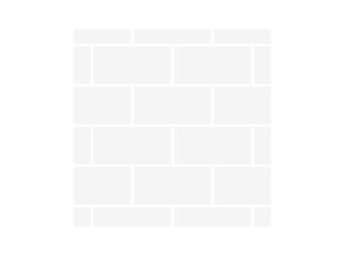 Imp/Roman Block 60X103 W/ 3 Special Bends Matte White