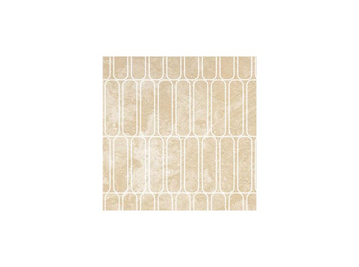 IMP/Oblong 65X98.5 W/ 1 Special Bend White Travertine