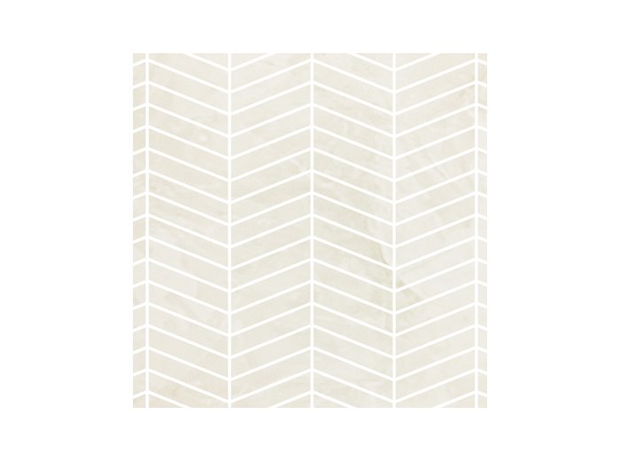 Rvl/6X24 Chevron 40X103 W/ Regular Bend Silver White Marble