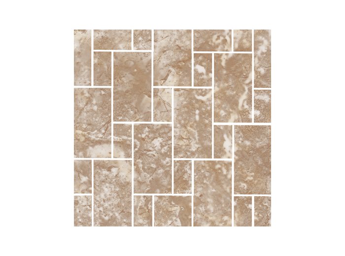 LE/Hopscotch Back Wall W/ 2 Special Bends Sandalwood