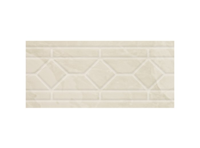 Santa Fe Listello Trim (2) Silver White Marble