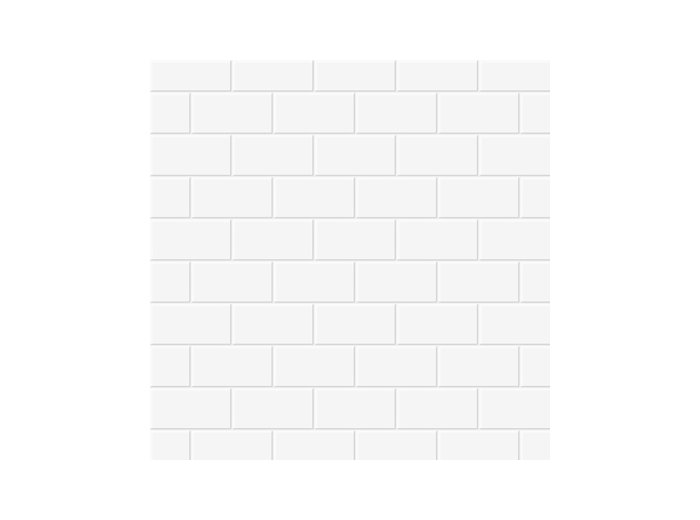 60X98 Sim-Tile Subway White