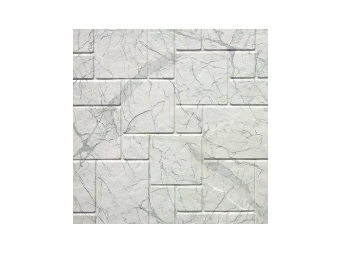 Piazza Sim-Tile Back Wall, Santorini White
