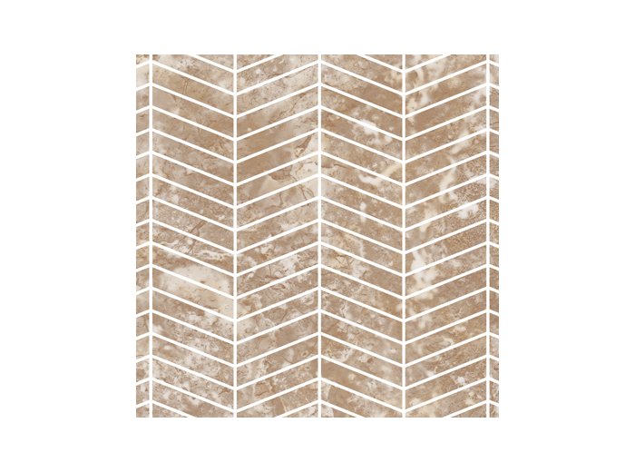 LE/Chevron Back Wall W/ 3 Special Bends Sandalwood