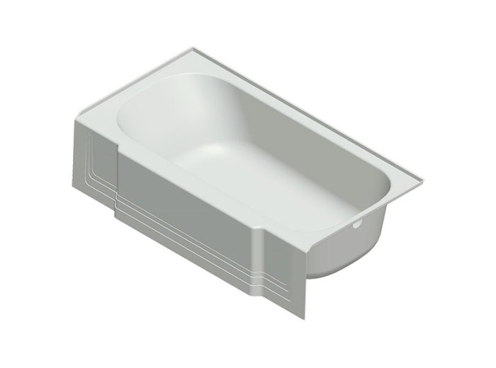 Acrylic Replacement Tub 60x30x15 RH Classic, Sandbar