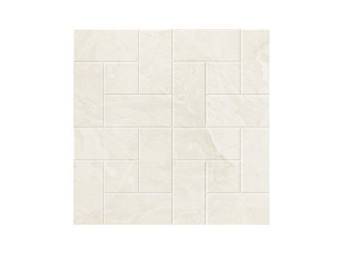36X98 Windmill Tile Silver/White Marble