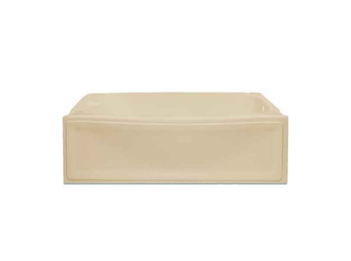 Contour Whirlpool Bathtub 60 x 32x 19, Left-Hand Drain, Sandbar