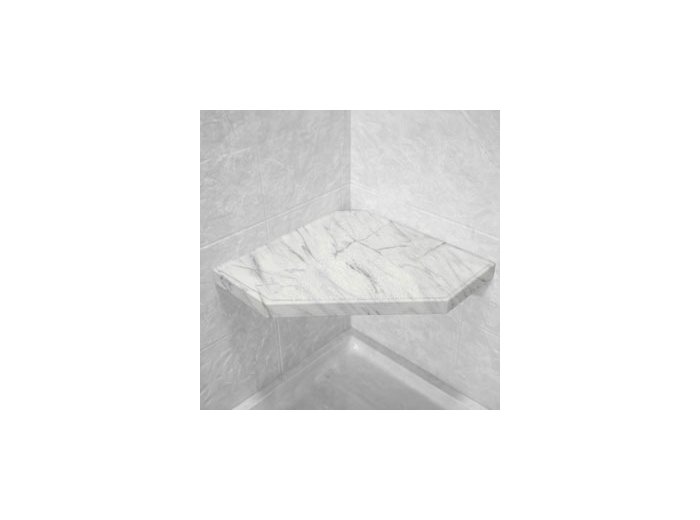 Galena Corner Hexagon Shower Seat, Bracket & Supertach
