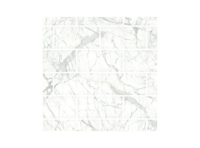 LE/12x24 Roman Block Side Wall W/ Regular Bend Santorini White