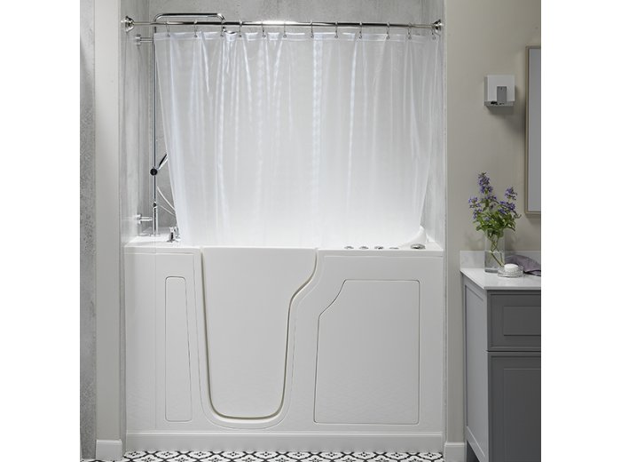 Clear Shower Curtain for Walk-In Bathtub 60 inch x 48 inch