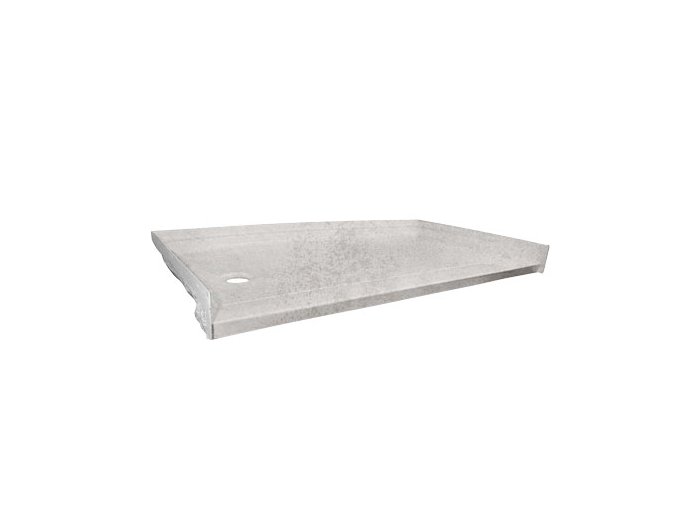 Low-Barrier 60 X 30 Shower Base, Left-Hand, Carbon Ash