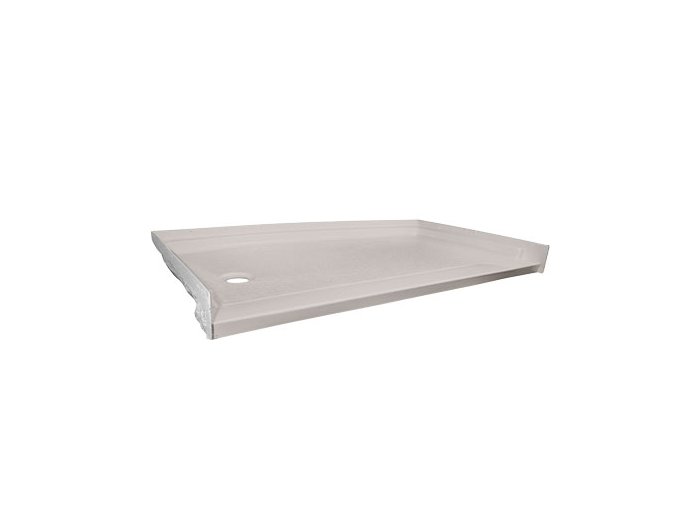 Low-Barrier 60 X 30 Shower Base, Left-Hand, Gray