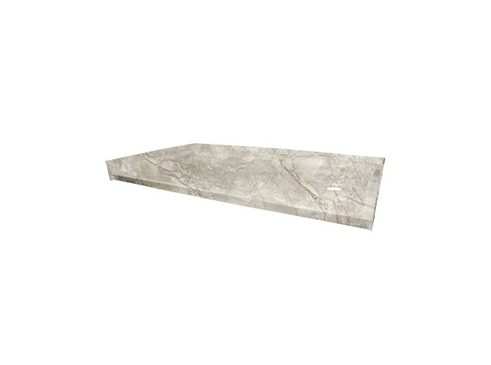 Low-Barrier 60 X 32 Shower Base, Right-Hand, Pompeii Marble