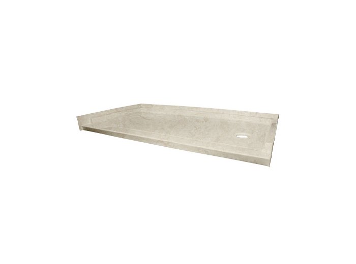 Low-Barrier 60 X 32 Shower Base, Right-Hand, Roman Stone