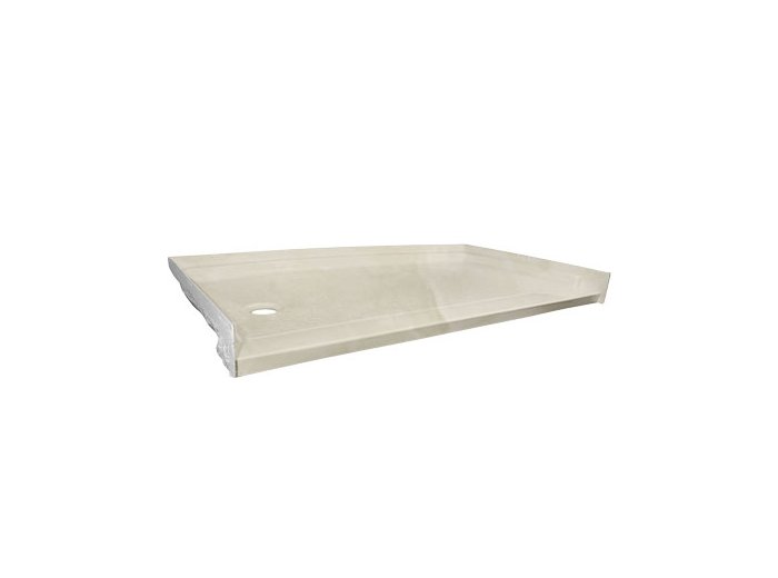 Low-Barrier 60 X 30 Shower Base, Left-Hand, Silver White