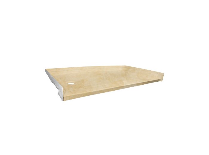 Low-Barrier 60 X 30 Shower Base, Left-Hand, Travertine