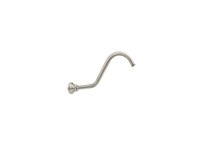 Moen 113 Waterhill 14 inch Shower Arm And Flange, Brushed Nickel
