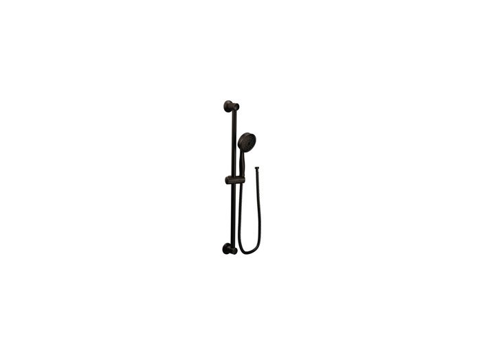 Moen 3668Ep Eco Perform 1-Function 4-1/4 inch Diam. Spray Handshower, Slide Bar & Elbow, Oil Rub Bronze