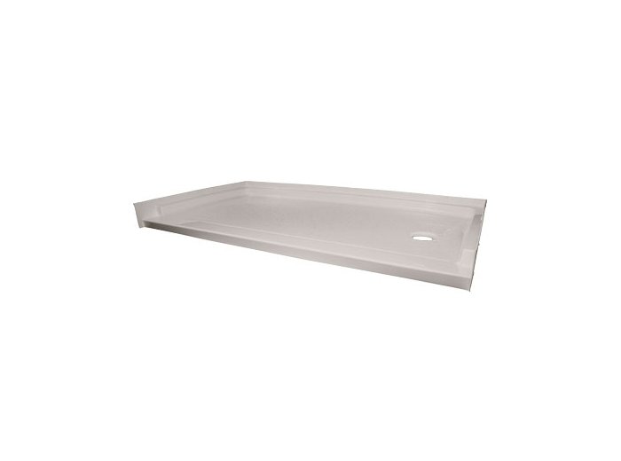Low-Barrier 60 X 30 Shower Base, Right-Hand, Gray