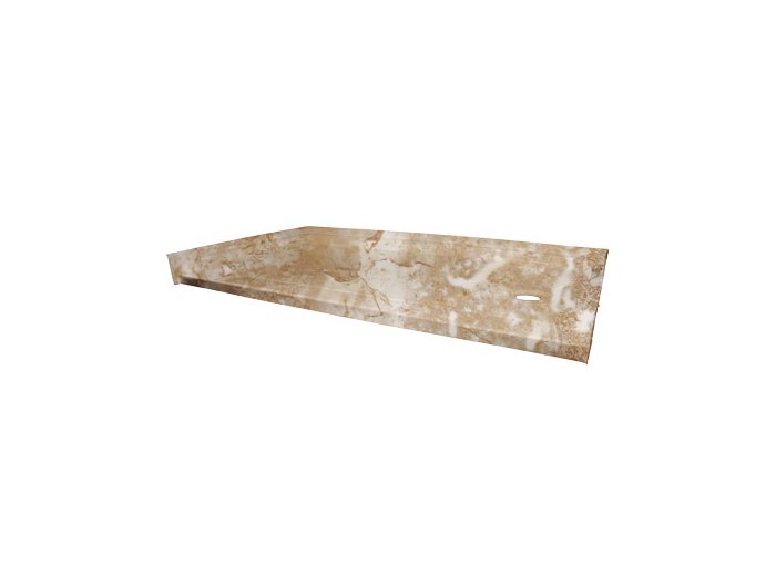 Low-Barrier 60 X 30 Shower Base, Right-Hand, Sandalwood