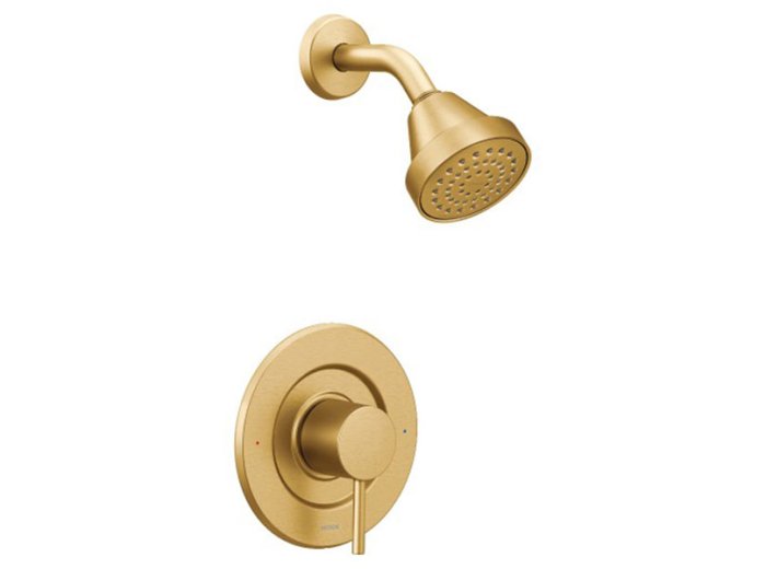 Moen Align 2192C Shower Trim And 2370 Posi-Temp 1/2 Cc Valve-Brushed Gold