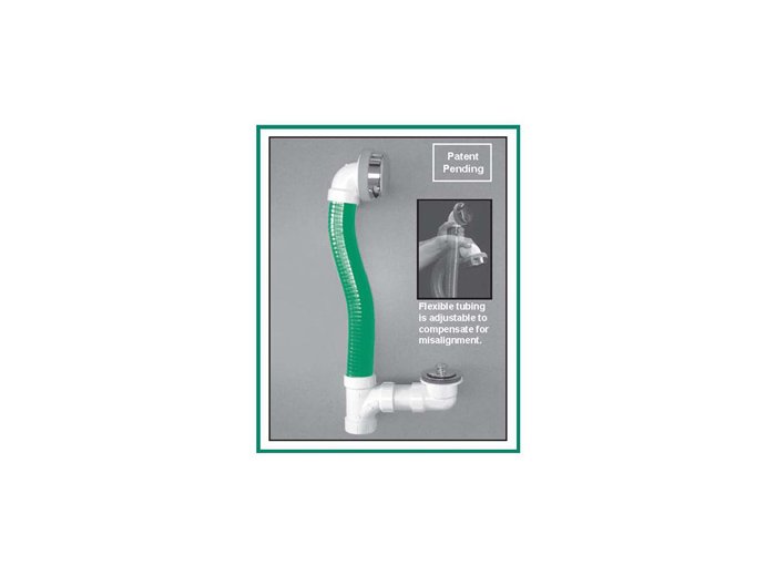 Flexible Waste Ovrfl Tube, Brushed Nickel