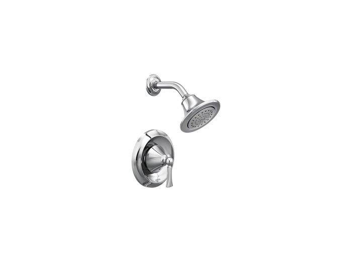 Moen Wynford 4502 Shower Trim With 62370 M-Pack Rough-In Posi-Temp 1/2 Cc With Stops Valve - Chrome