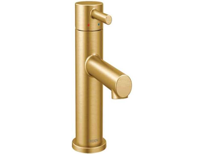 Moen 6190 Align Single Handle Lavatory Faucet W/ Pop-Up Drain, Brushed Gold