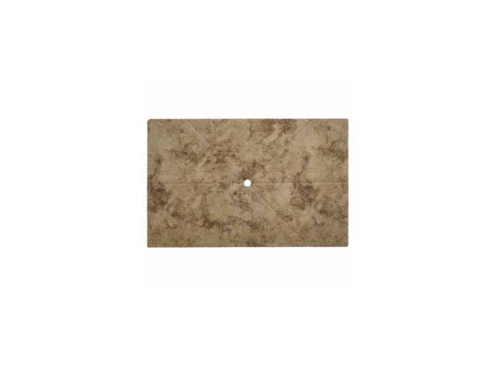 Flat Shower Floor With Drain Channels 60X94, Madeira Granite