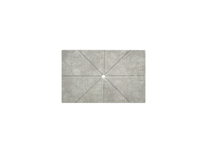Flat Shower Floor With Drain Channels 60X94, Metapeak