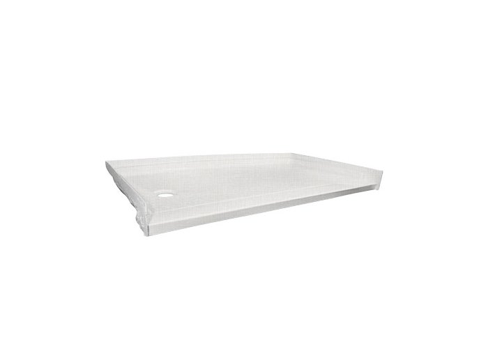 Low-Barrier 60 X 32 Shower Base, Left-Hand, Linen