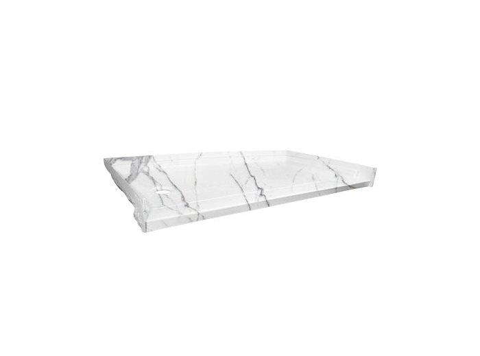 Low-Barrier 60 X 32 Shower Base, Left-Hand, Santorini White