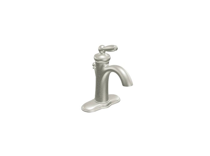Moen Brantford 6600 Single Handle Lavatory Faucet, Brush Nickel