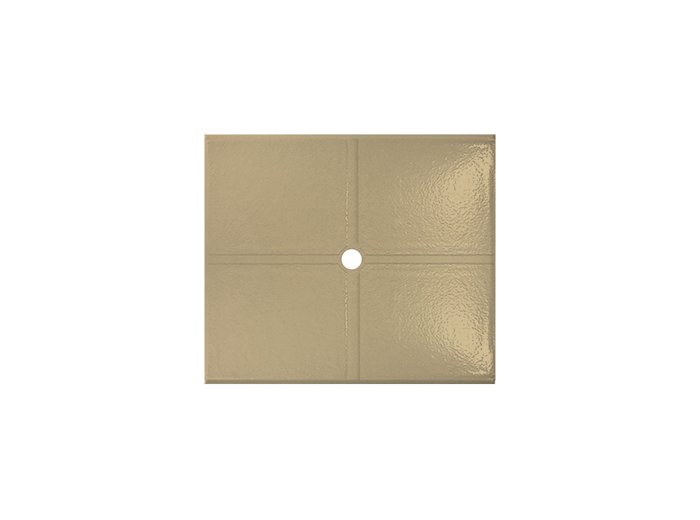 Flat Shower Floor 47x59 w/ Drain Channels, Sandbar