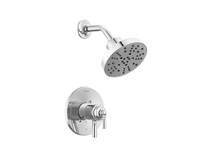 Saylor Two Handle Multi Function Shower Faucet in Chrome (Trim Only)