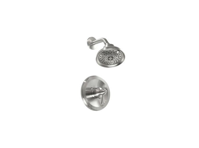 Liquid Accents Kensington Shower Trim and Valve, 4 Function Shower Head, Chrome